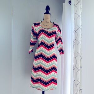 Chevron Print Woman’s Dress by Pine Size XL
